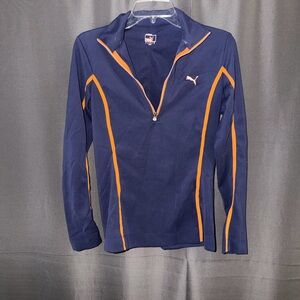 Puma Blue and Orange Zip-Up Jacket